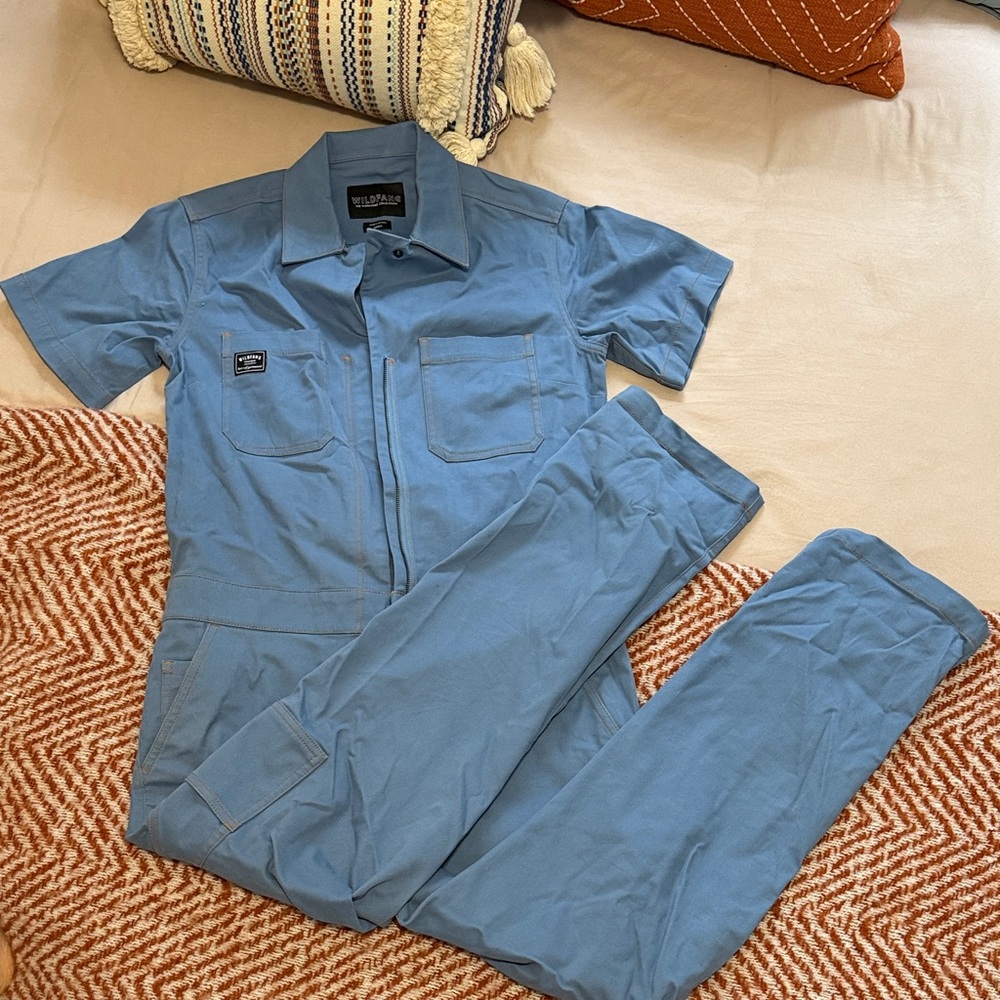 Wildfang The Essential Coverall in Light Blue